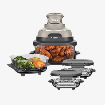 Air Fryer modulaire en verre Ninja CRISPi Beige avec 4 récipients