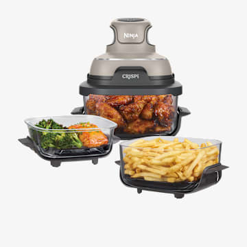 Air Fryer modulaire en verre Ninja CRISPi Beige avec 3 récipients