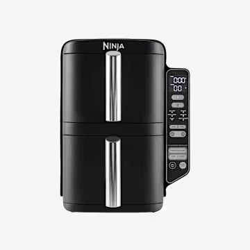 Air Fryer Ninja Double Stack 2 tiroirs 6-en-1 7,6 L – Noir